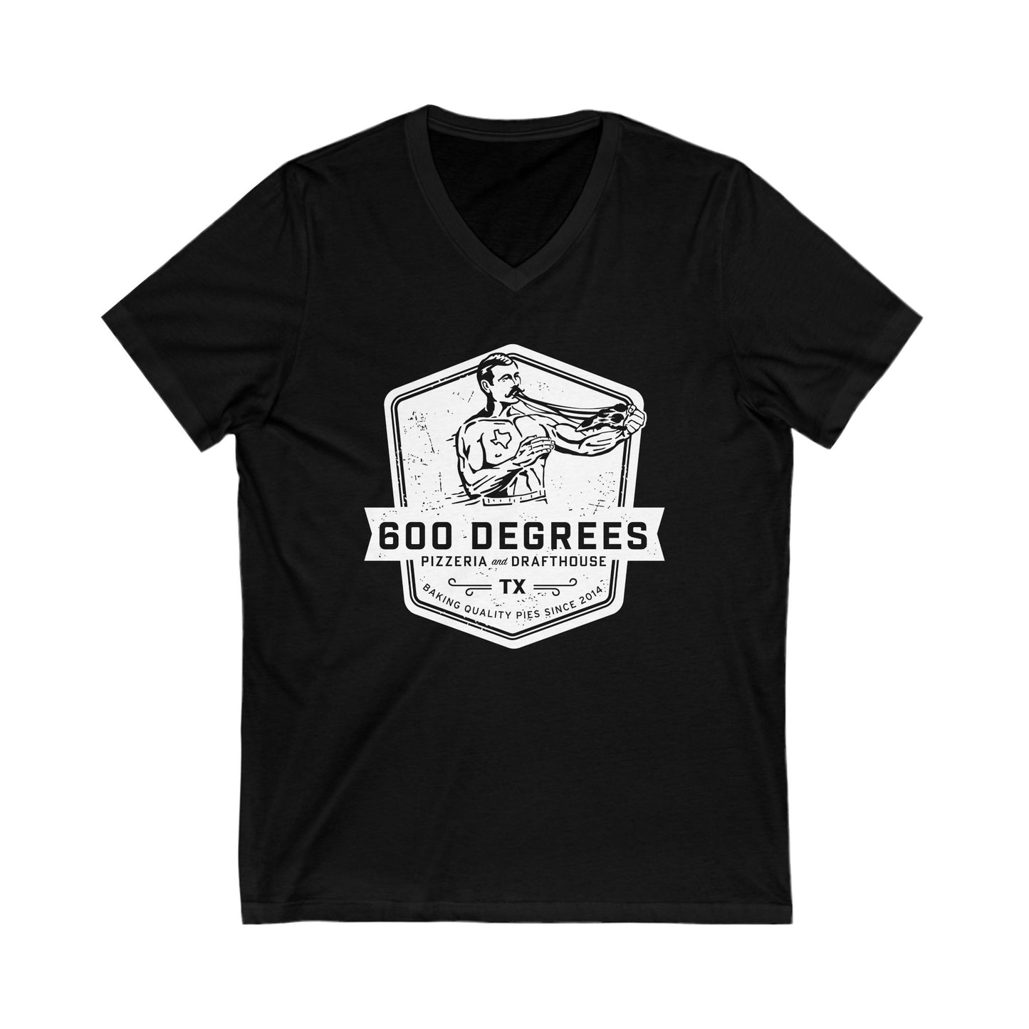 600 Degrees Boxer - Unisex V-Neck Tee