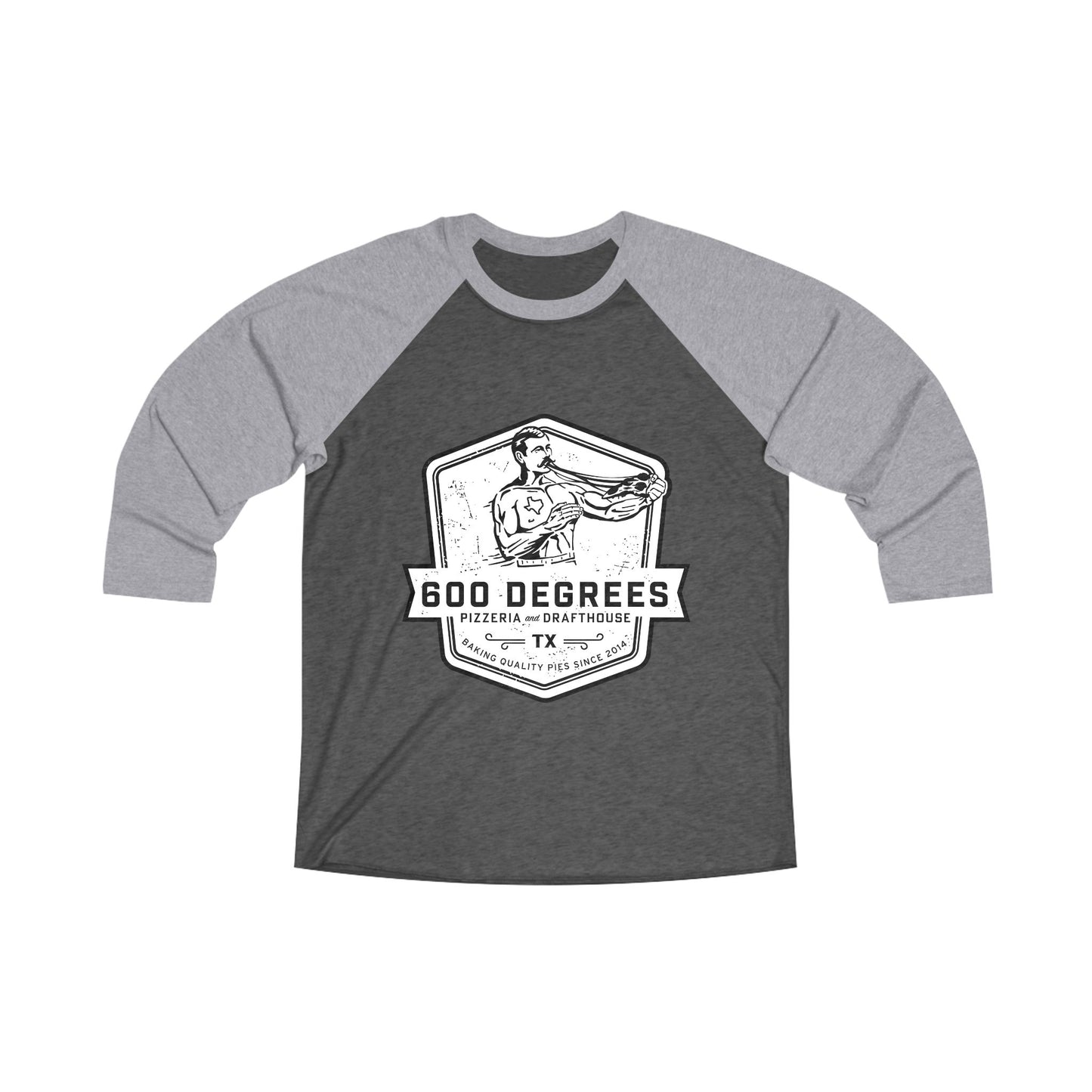 600 Degrees Boxer - Unisex Vintage Raglan Tee