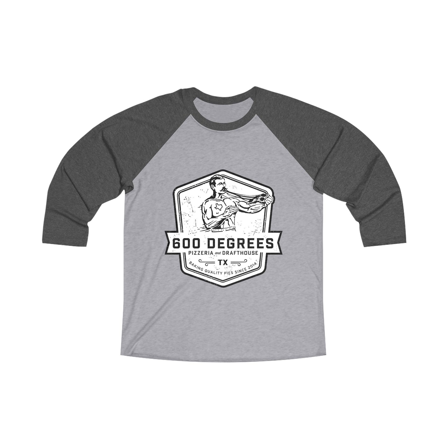 600 Degrees Boxer - Unisex Vintage Raglan Tee